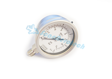 0-2,5 BAR Pressure gauge 1/4" Bottom connection